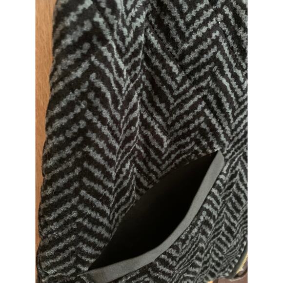Charter Club herringbone textured vest women's size small black gray full zip - Picture 9 of 13